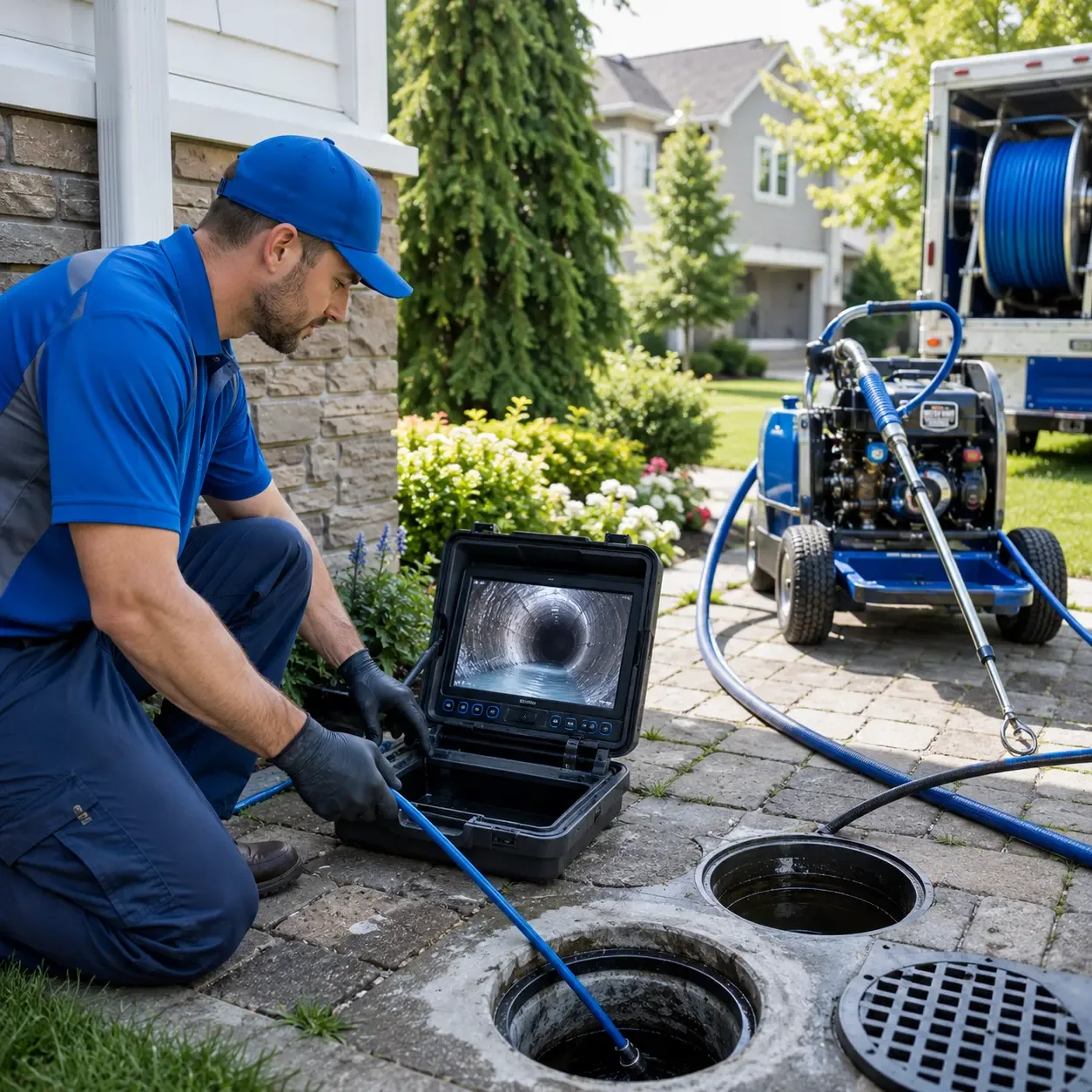 Outdoor drain cleaning professionals serving Lyndon Station, WI