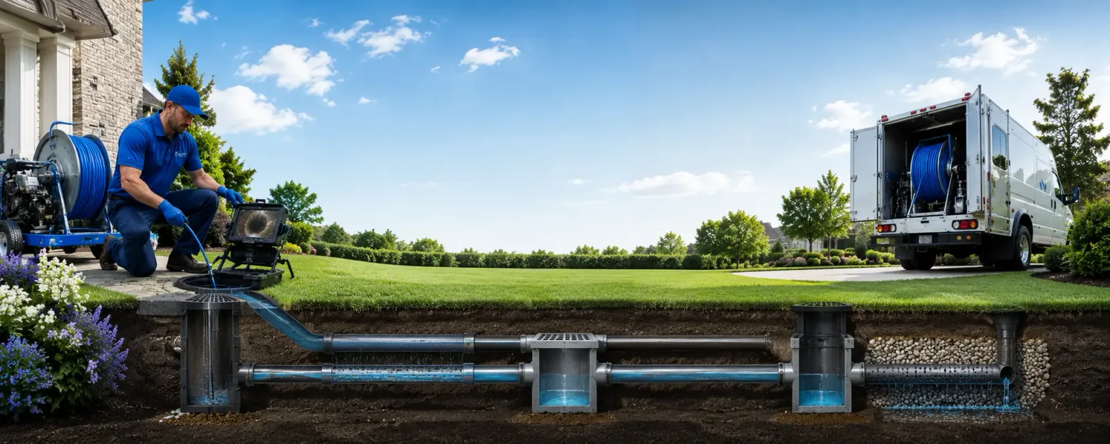 Outdoor drain cleaning information for Lyndon Station, WI